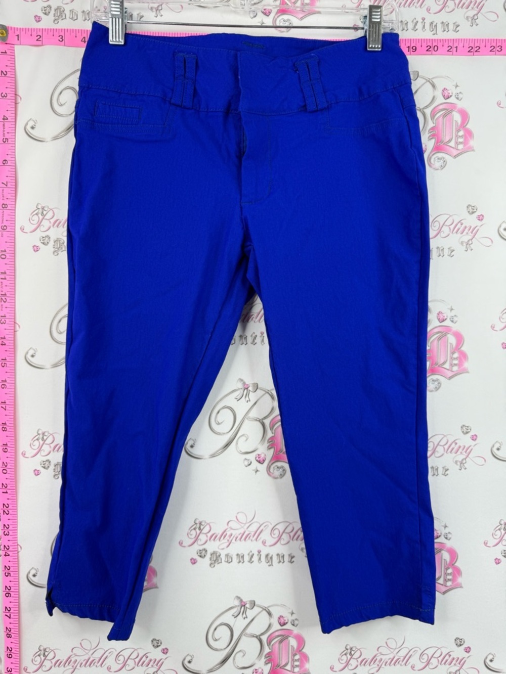 INC International Concepts capri pedal pusher bright Royal Blue Cropped Pants